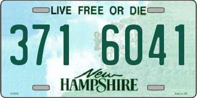 NH license plate 3716041