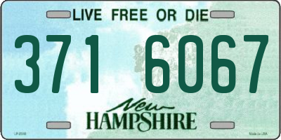 NH license plate 3716067