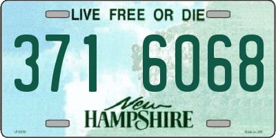 NH license plate 3716068