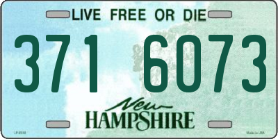 NH license plate 3716073