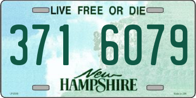 NH license plate 3716079