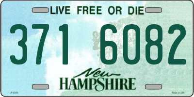 NH license plate 3716082