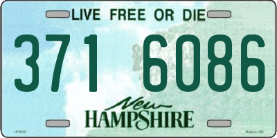 NH license plate 3716086
