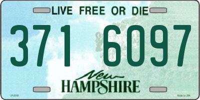 NH license plate 3716097