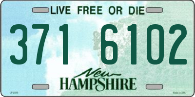 NH license plate 3716102