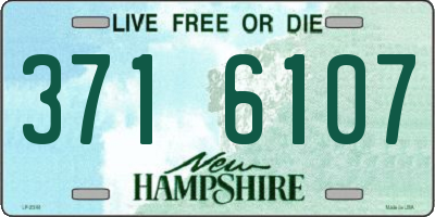 NH license plate 3716107