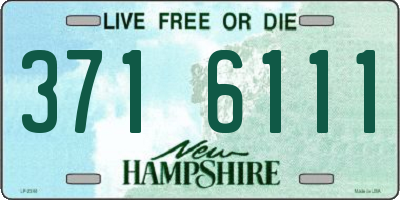 NH license plate 3716111