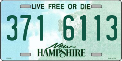 NH license plate 3716113