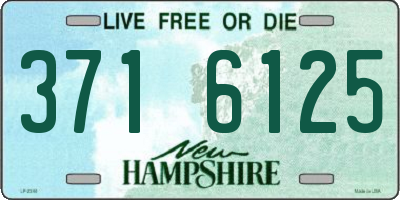 NH license plate 3716125