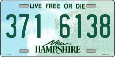 NH license plate 3716138