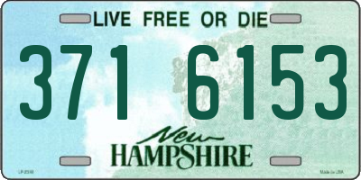 NH license plate 3716153