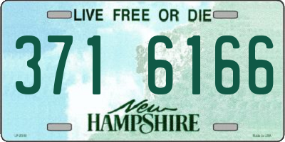 NH license plate 3716166