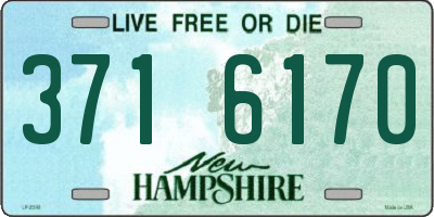 NH license plate 3716170