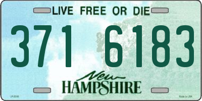 NH license plate 3716183
