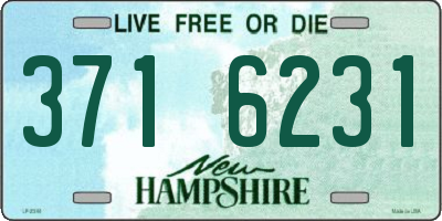 NH license plate 3716231