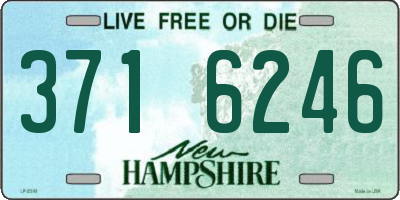 NH license plate 3716246