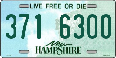 NH license plate 3716300