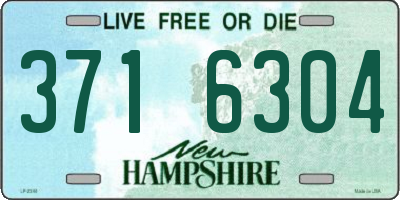 NH license plate 3716304