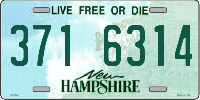NH license plate 3716314