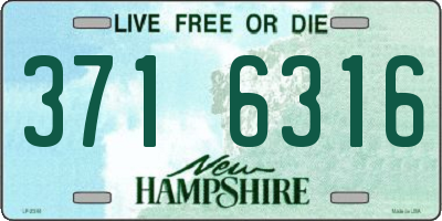 NH license plate 3716316