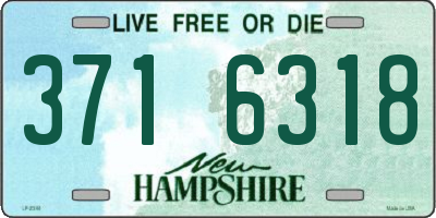 NH license plate 3716318