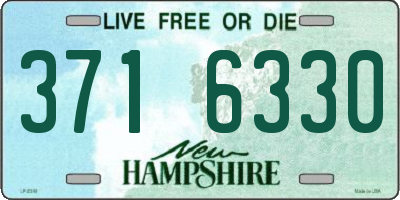 NH license plate 3716330
