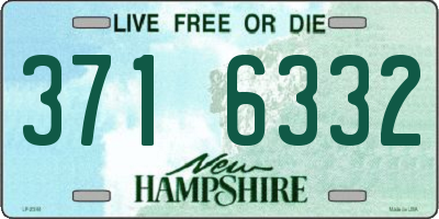 NH license plate 3716332