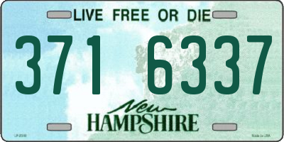 NH license plate 3716337