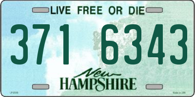 NH license plate 3716343