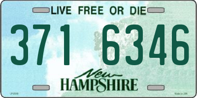 NH license plate 3716346