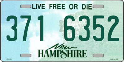 NH license plate 3716352