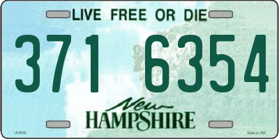 NH license plate 3716354