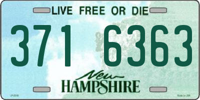 NH license plate 3716363