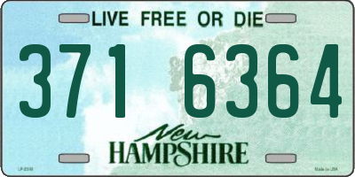 NH license plate 3716364