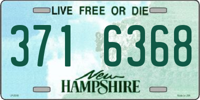 NH license plate 3716368