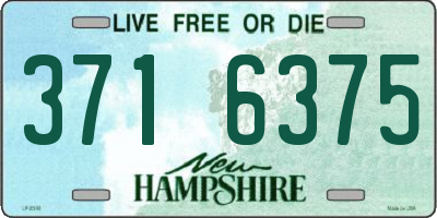 NH license plate 3716375