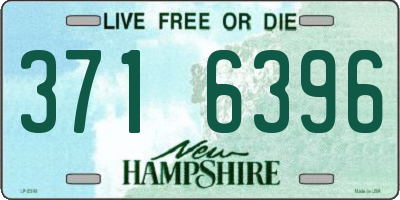 NH license plate 3716396