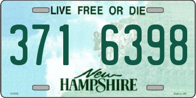 NH license plate 3716398