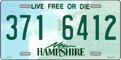 NH license plate 3716412