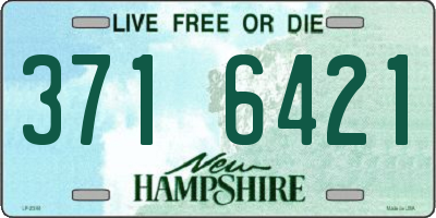 NH license plate 3716421