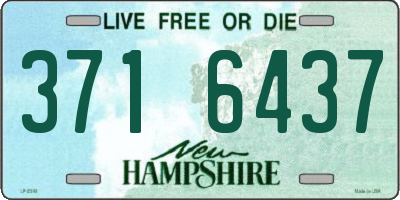 NH license plate 3716437