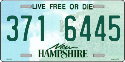 NH license plate 3716445