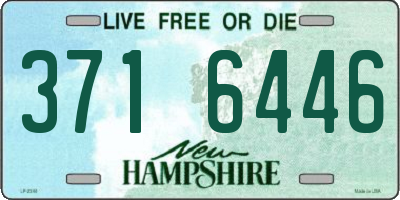 NH license plate 3716446