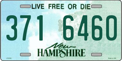 NH license plate 3716460