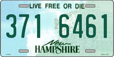 NH license plate 3716461