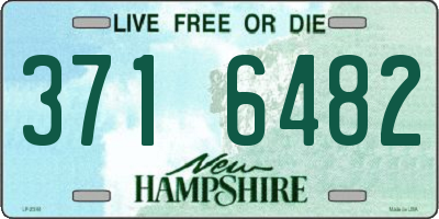 NH license plate 3716482