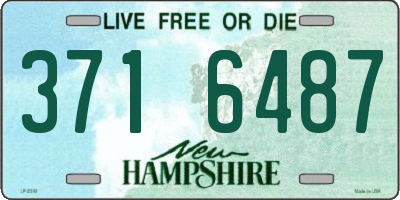 NH license plate 3716487