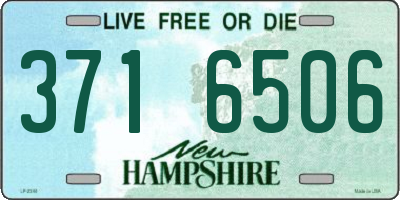 NH license plate 3716506