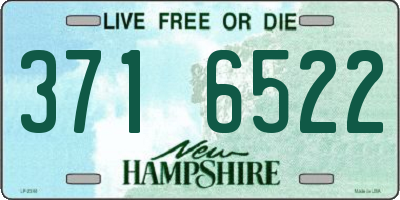 NH license plate 3716522