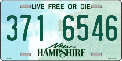 NH license plate 3716546